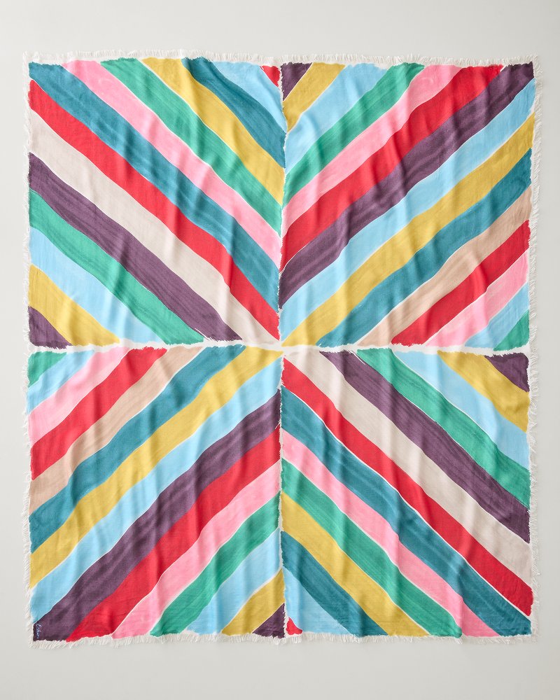 Painted Chevron Square Scarf