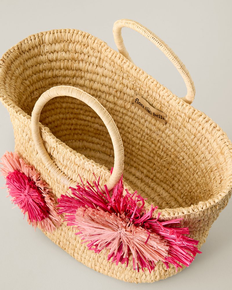 Floral Raffia Bag