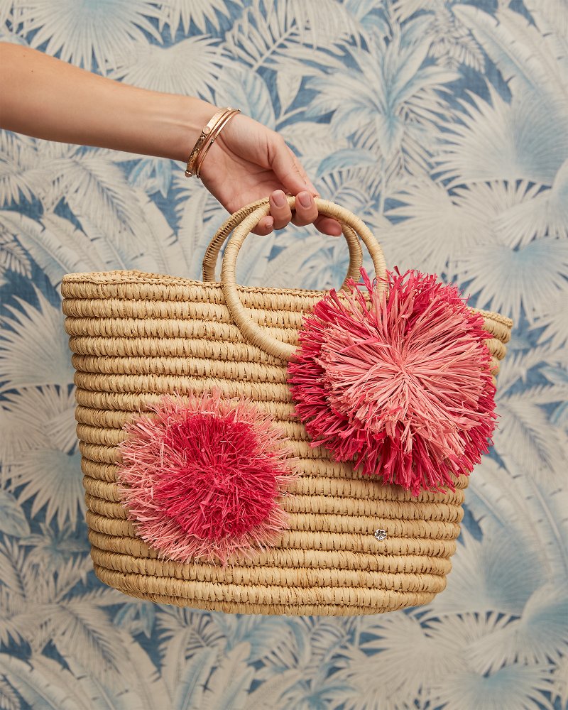 Floral Raffia Bag display picture 2