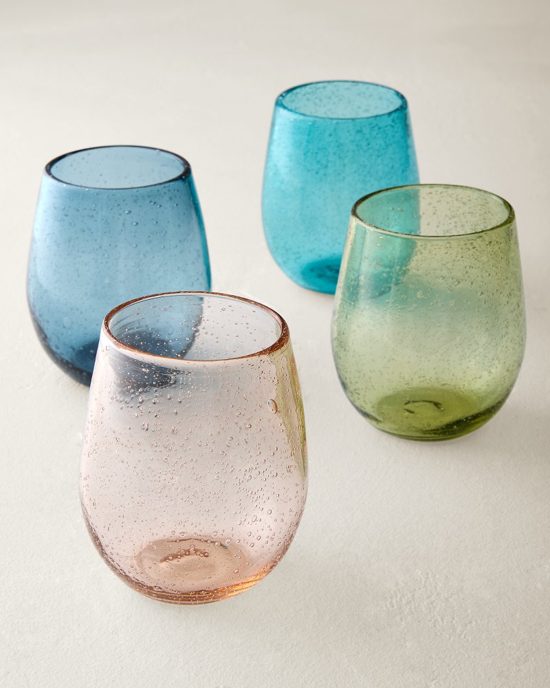 Bubble Stemless 16-oz. Wine Glasses - Set of 4