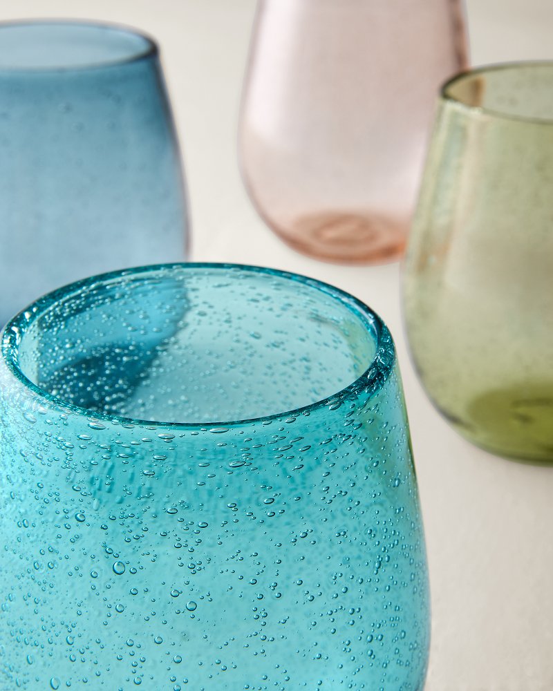 Bubble Stemless 16-oz. Wine Glasses - Set of 4