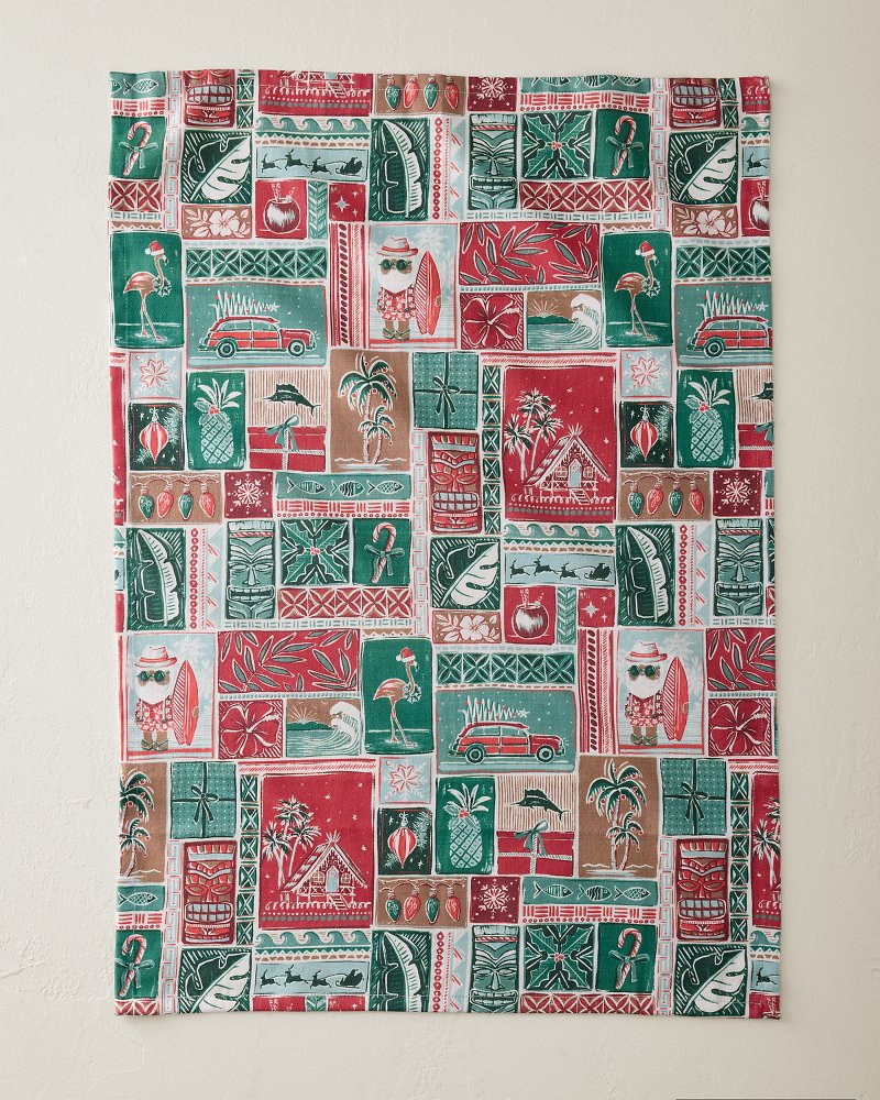 Patchwork Holiday Bar Towel