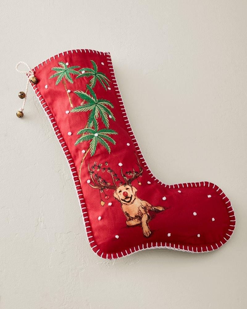 Huladay Retriever Holiday Stocking