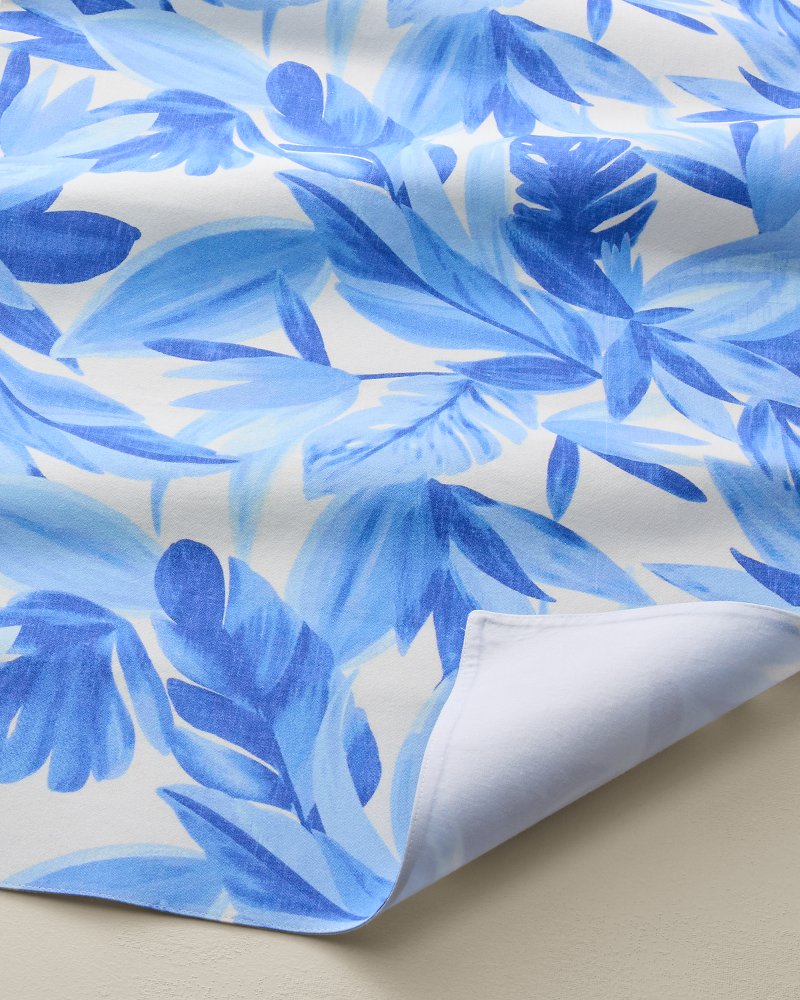 Blue Fronds Cotton Table Runner