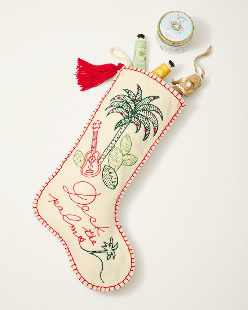 Deck the Palms Holiday Stocking