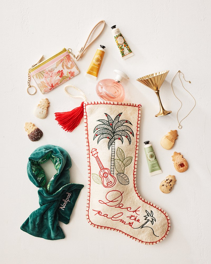 Deck the Palms Holiday Stocking