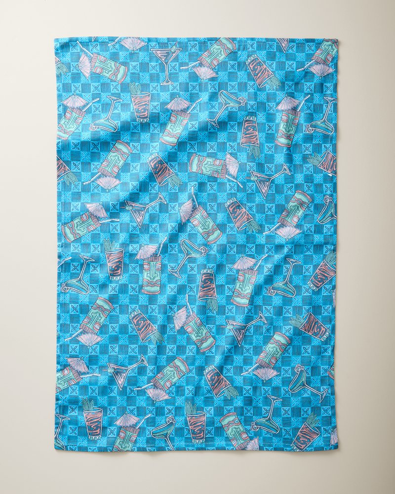 Tiki Print Bar Towel