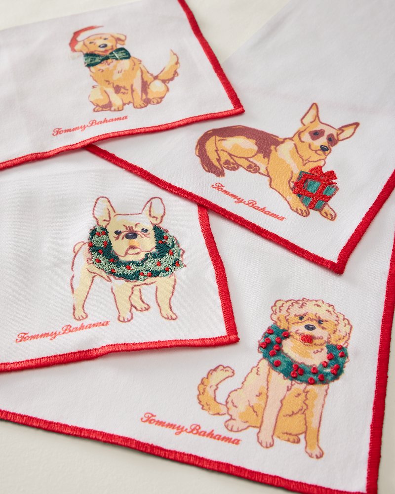 Howliday Dog Cocktail Napkins - Set of 4