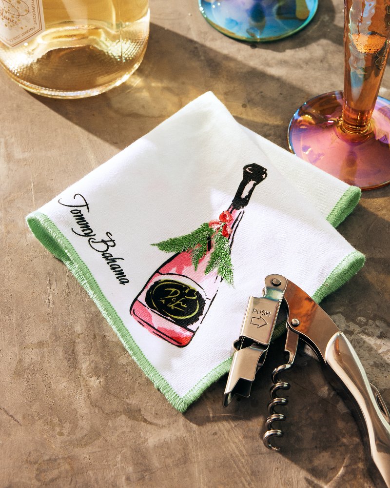 Winter Drinks Cocktail Napkins - Set of 4