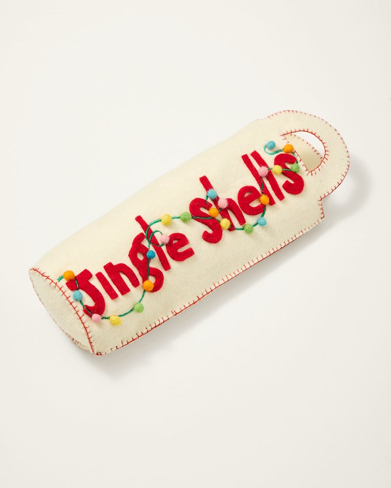 White Jingle Shells Wine Bag