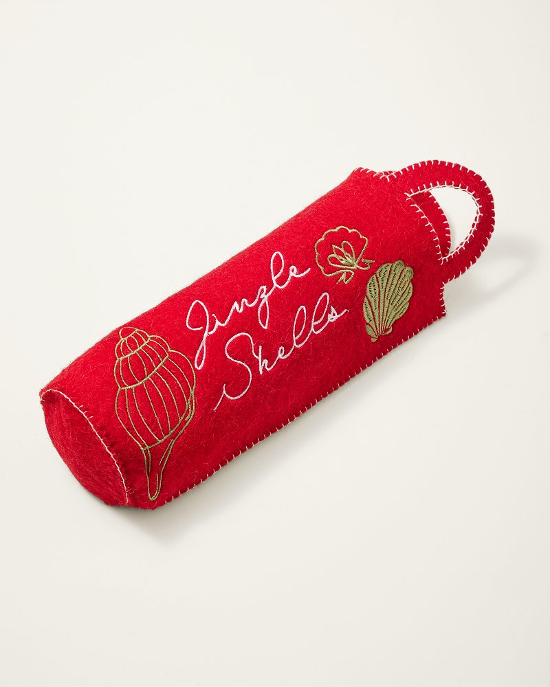Red Jingle Shells Wine Bag