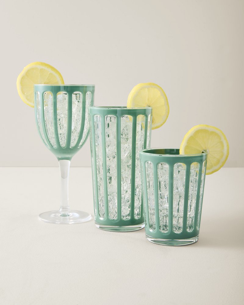 Villa Green 12-oz. Acrylic Double Old Fashioned Glass