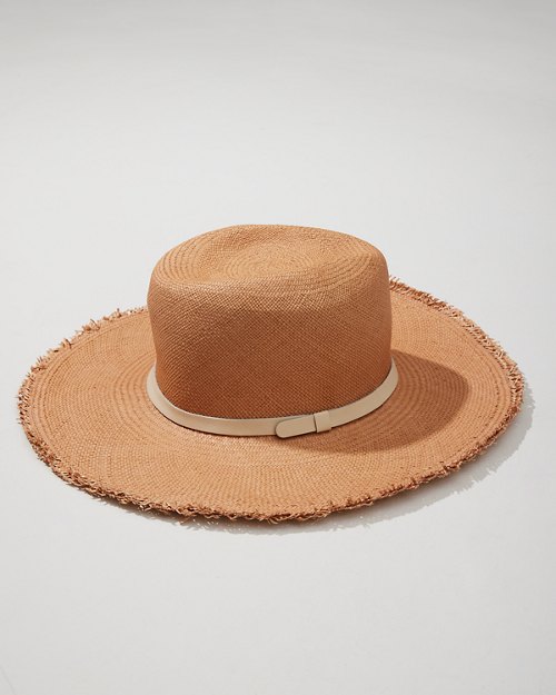 Fringed Wide-Brim Panama Hat