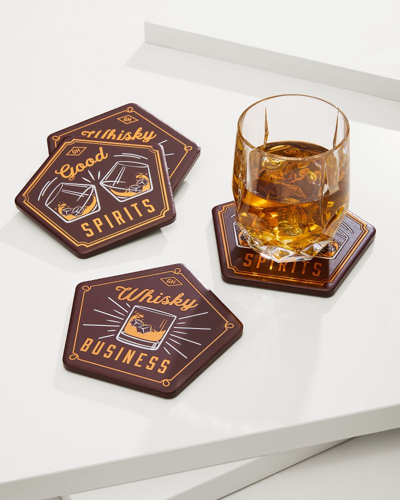 Whisky Business Coasters — Set of 4