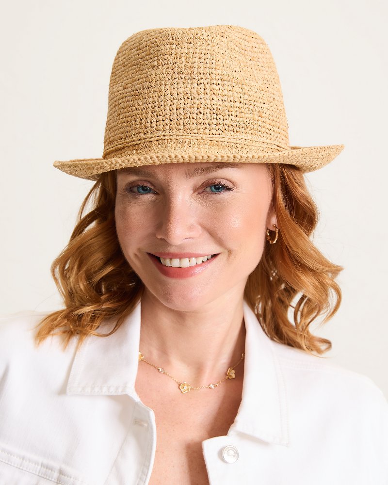 Gigi Crochet Raffia Hat