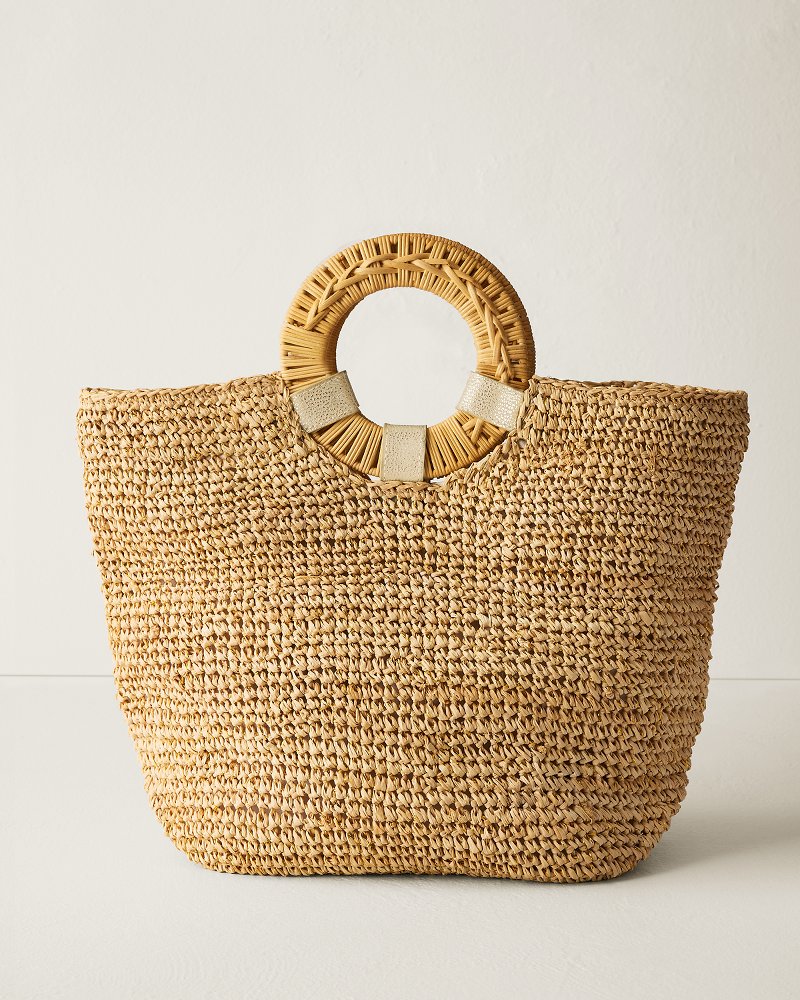 Thumbnail for Gili Large Crochet Raffia Tote