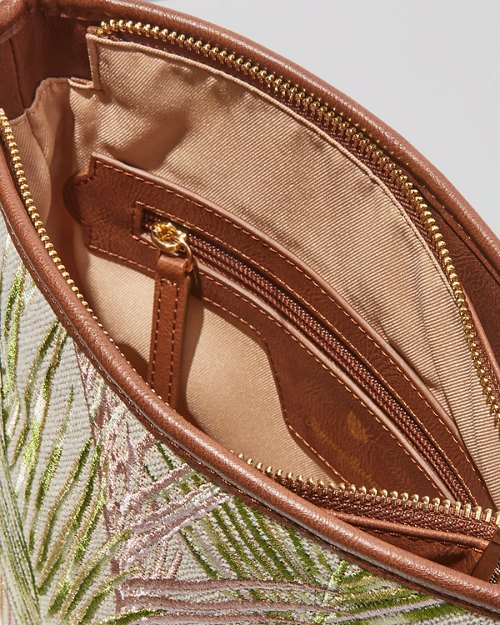 Embroidered Botanical Crossbody Bag