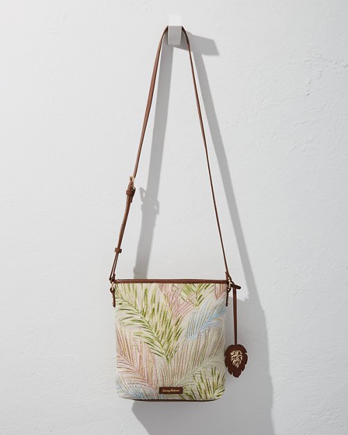 Embroidered Botanical Crossbody Bag