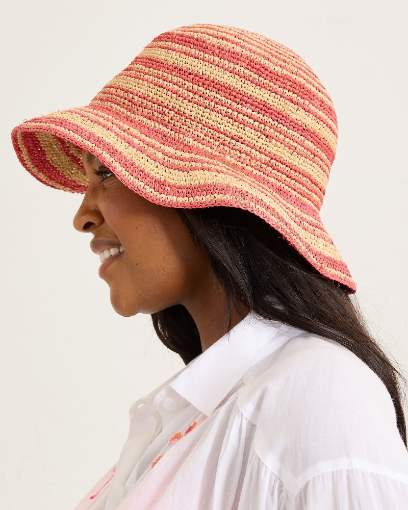 Raffia Stripe Bucket Hat thumbnail 3