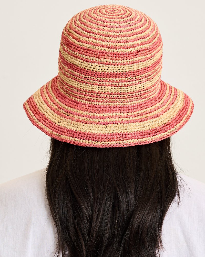 Raffia Stripe Bucket Hat thumbnail 4
