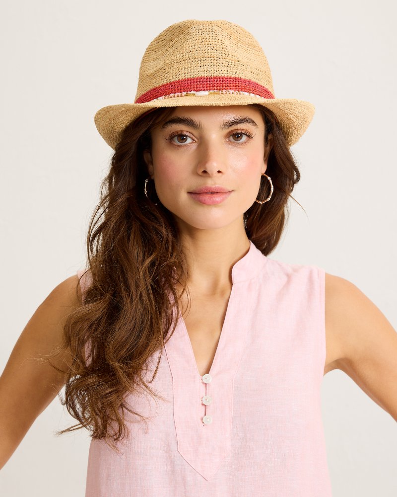 Hepburn Raffia Fedora Hat