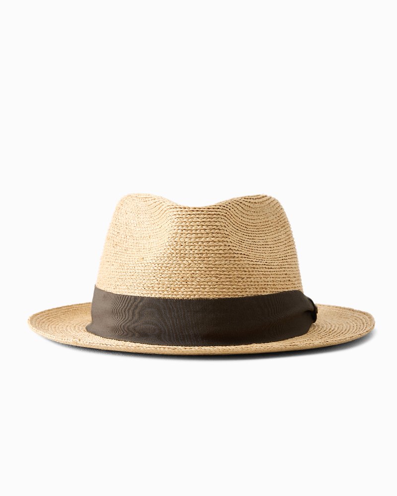 Villa Raffia Packable Fedora Hat