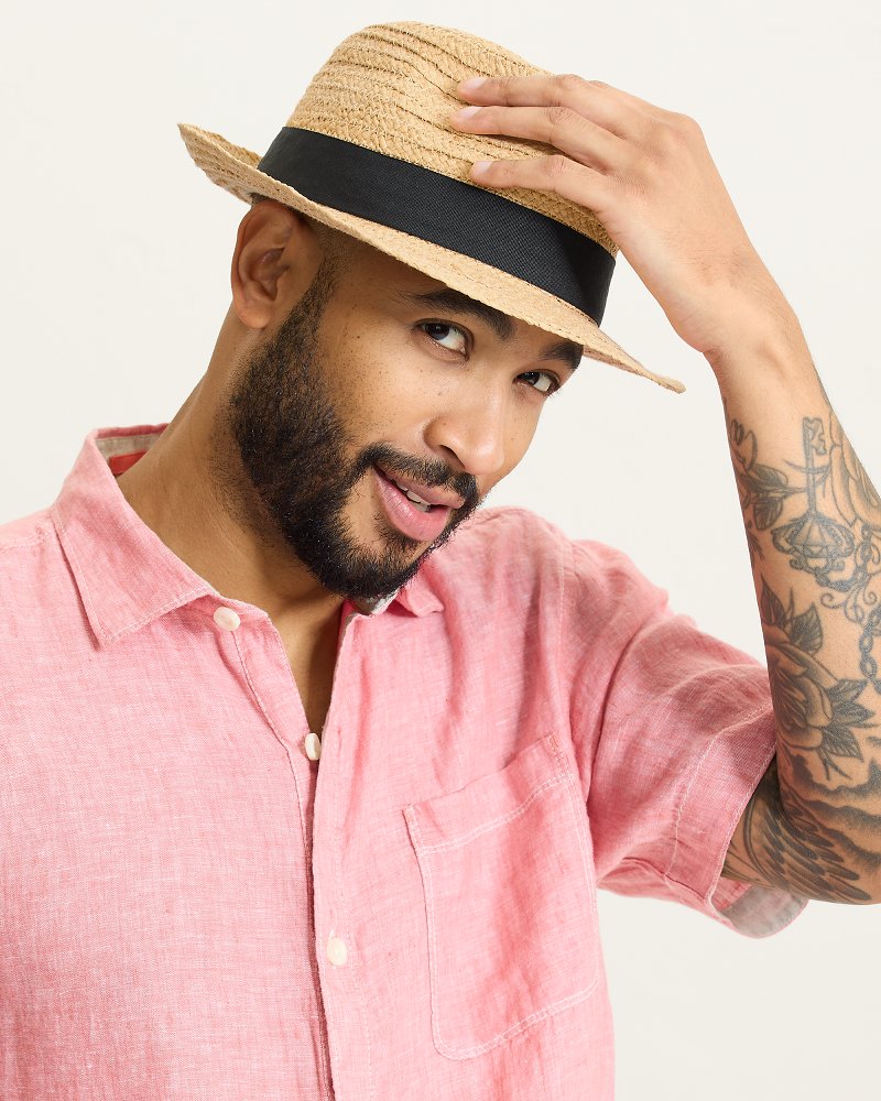 Men's Fedora Palm Springs Raffia Hat