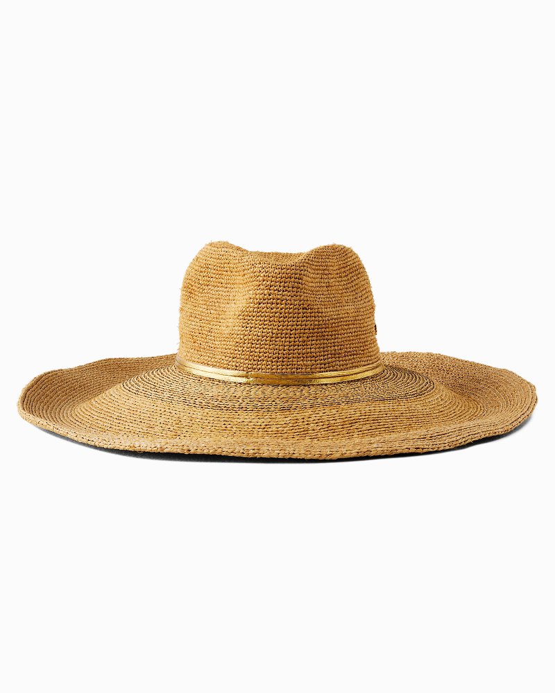 Hudson Metallic Crochet Raffia Sun Hat