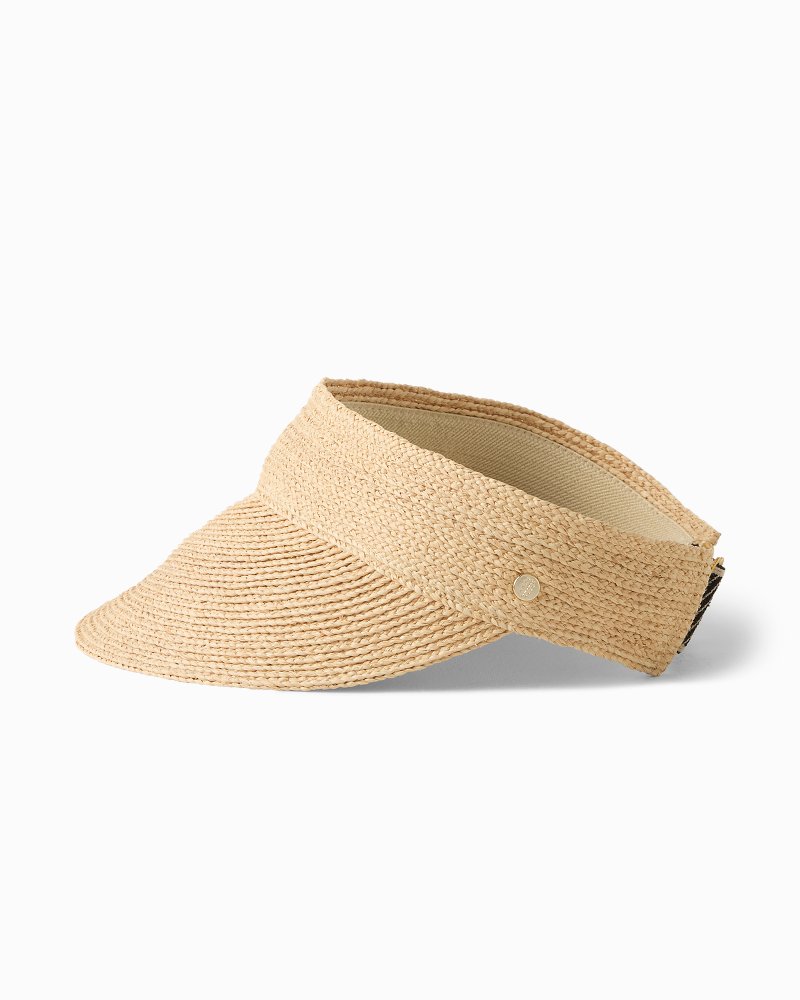 Maggie's Raffia Visor Hat
