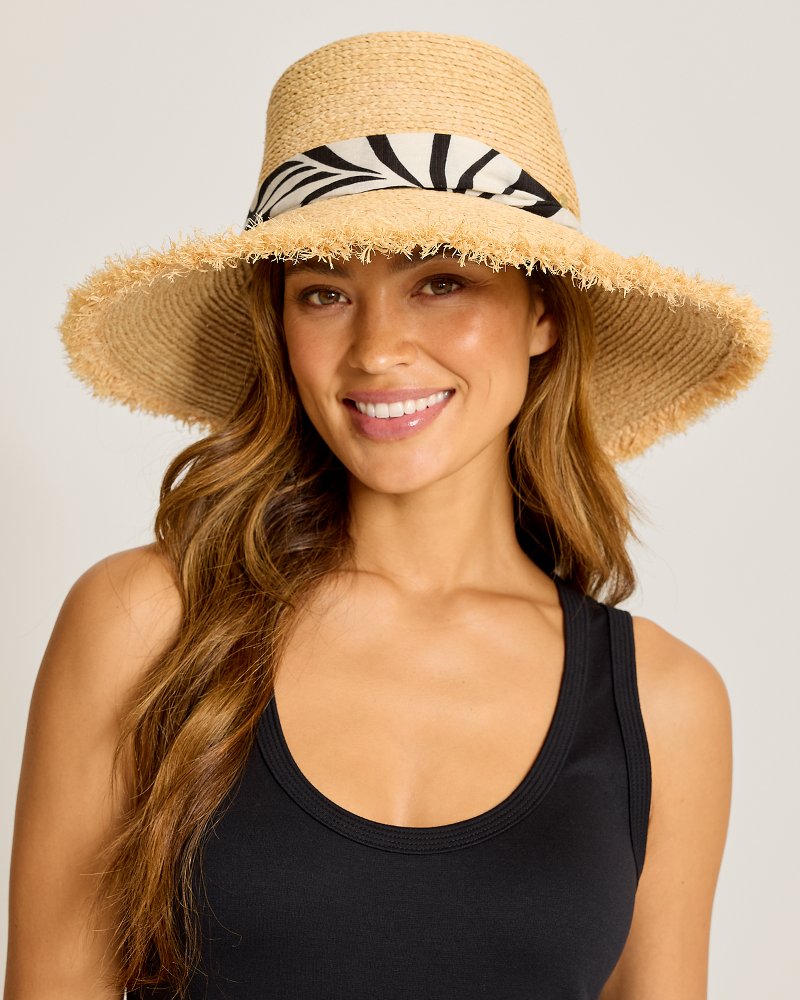 Kendall Raffia Wide-Brim Hat