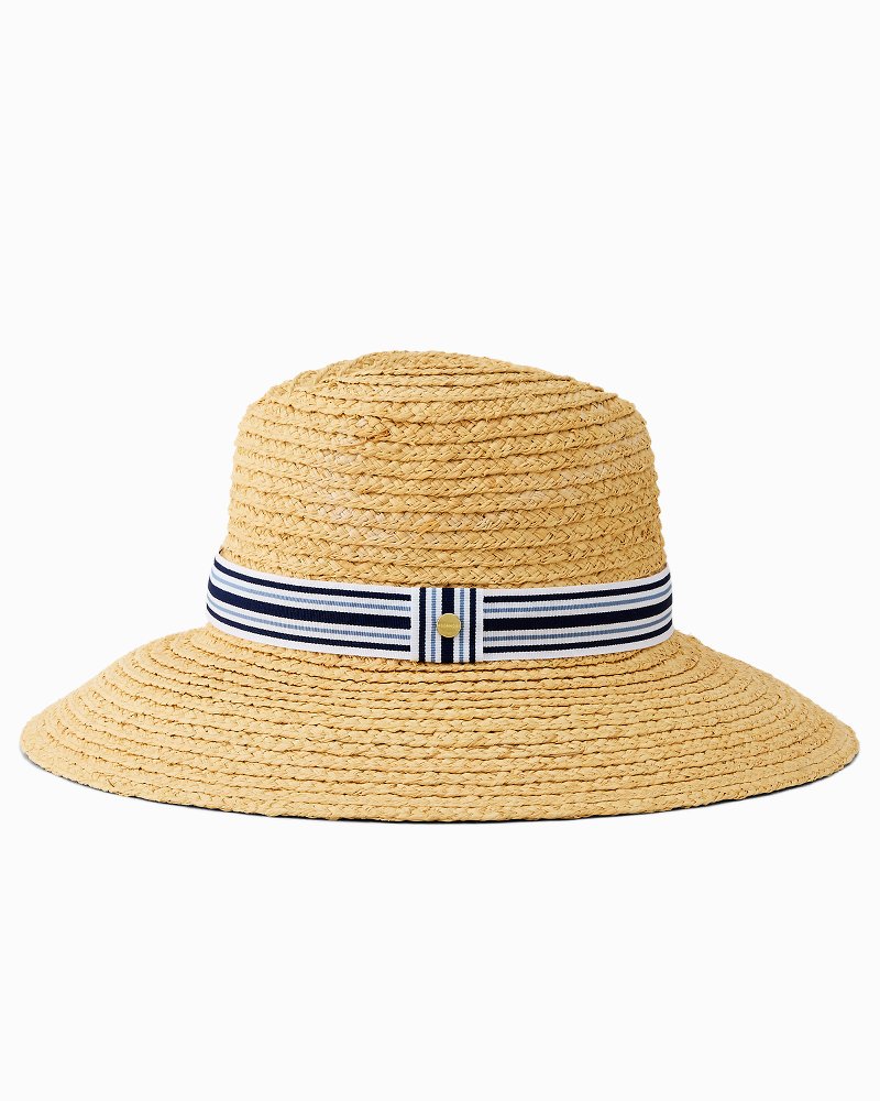 Small Wide-Brim Hampton Raffia Hat thumbnail 5