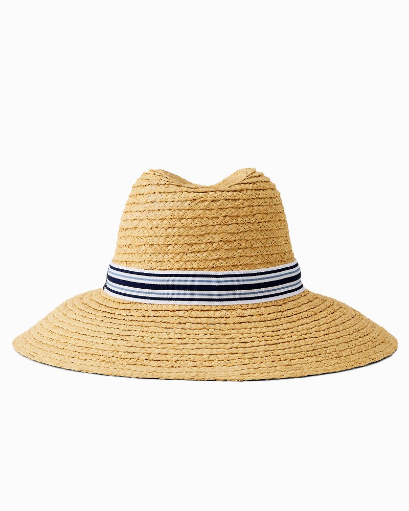 Small Wide-Brim Hampton Raffia Hat thumbnail 6