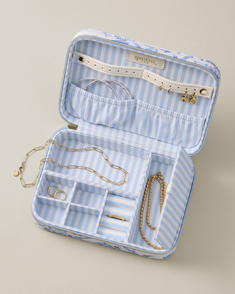 Garden Toile Extra Large Jewelry Travel Case