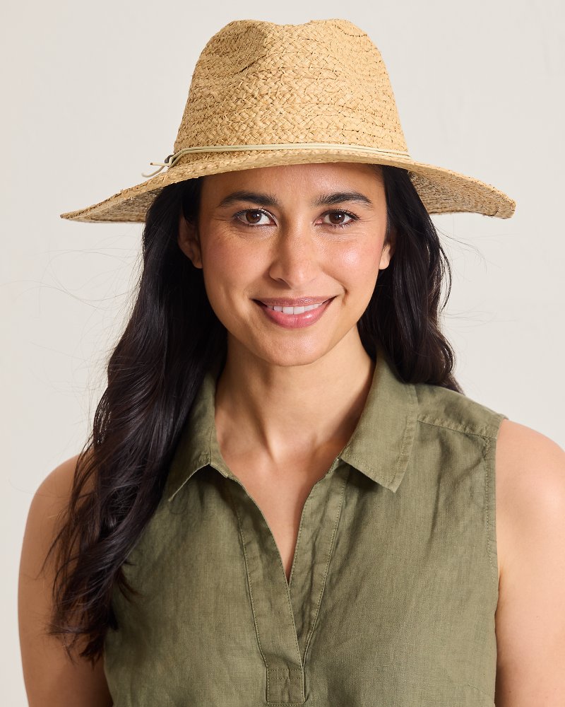 Tommy Bahama Women's Raffia Packable Bucket Hat