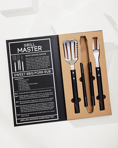 Licensed to Grill BBQ Tool Set & Book