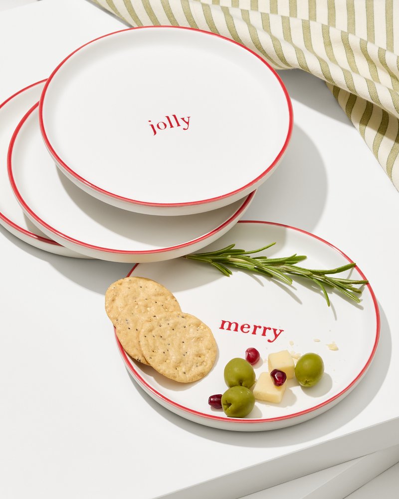 Holiday Appetizer Plates—Set of 4