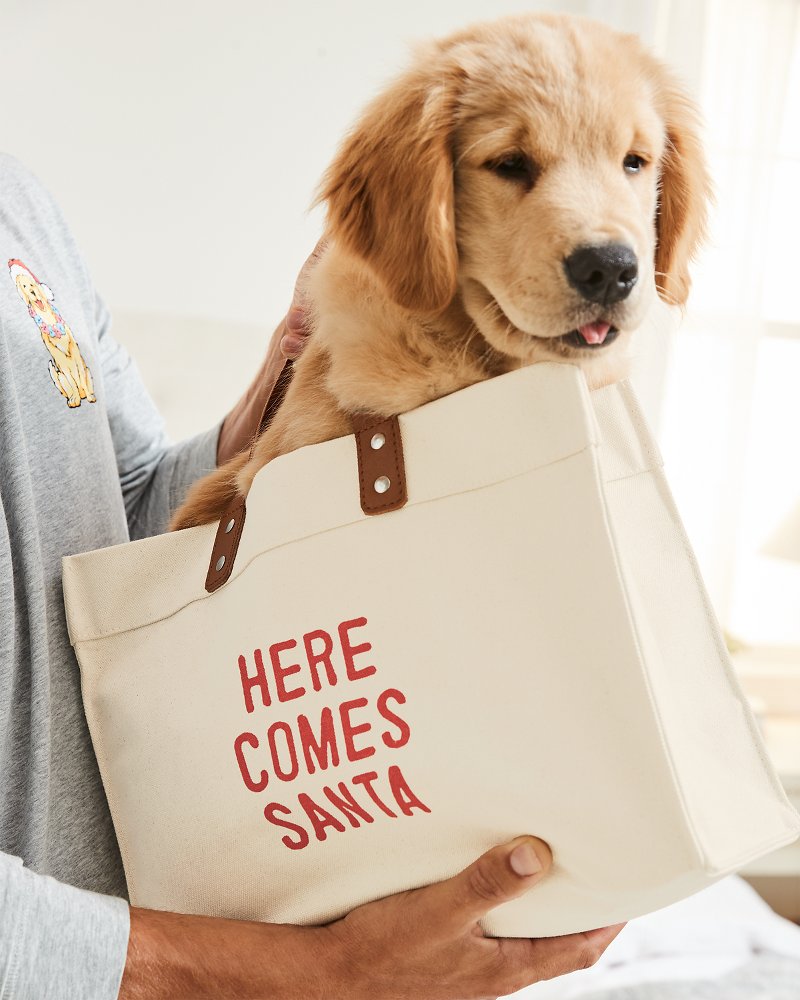 Here Comes Santa Gift Tote