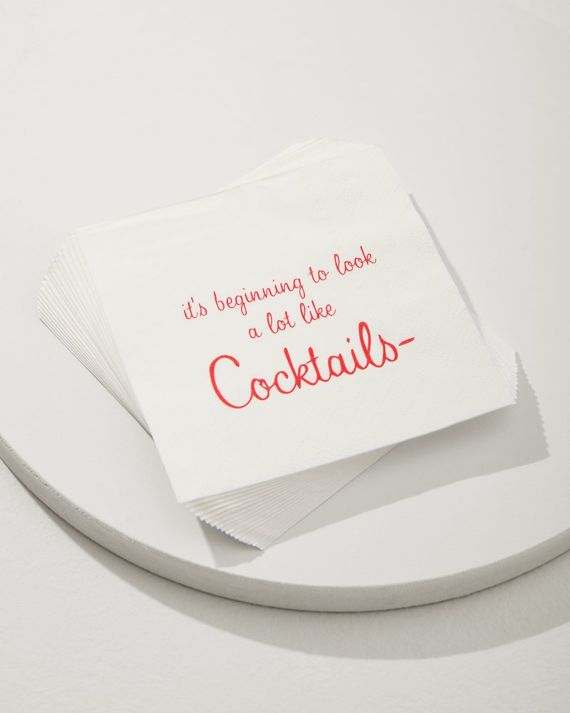 Beginning to Look Like Cocktails Napkins