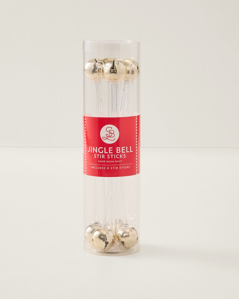 Gold Jingle Bell Stir Sticks