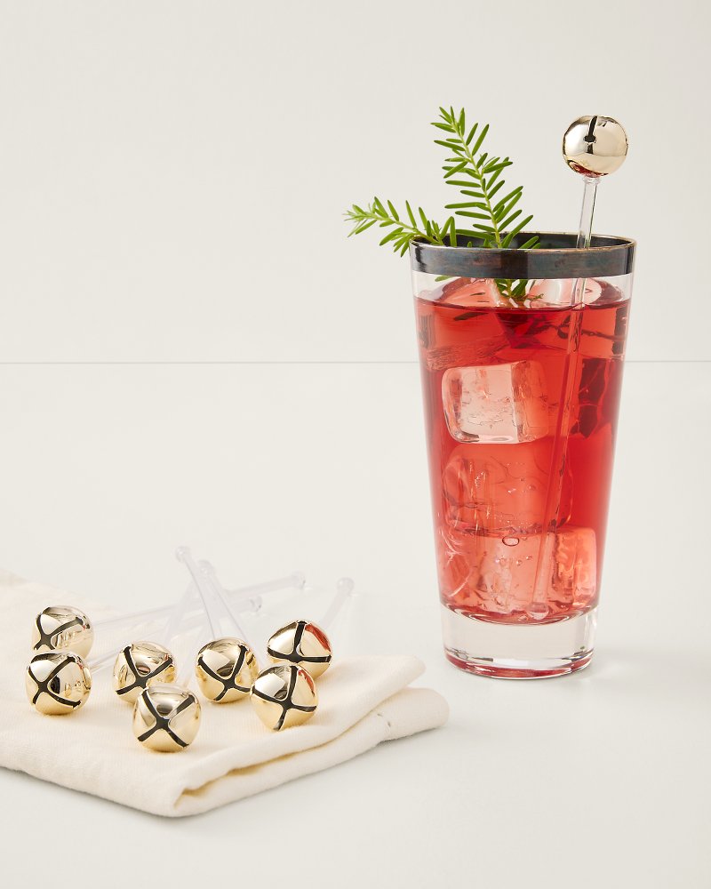 Gold Jingle Bell Stir Sticks
