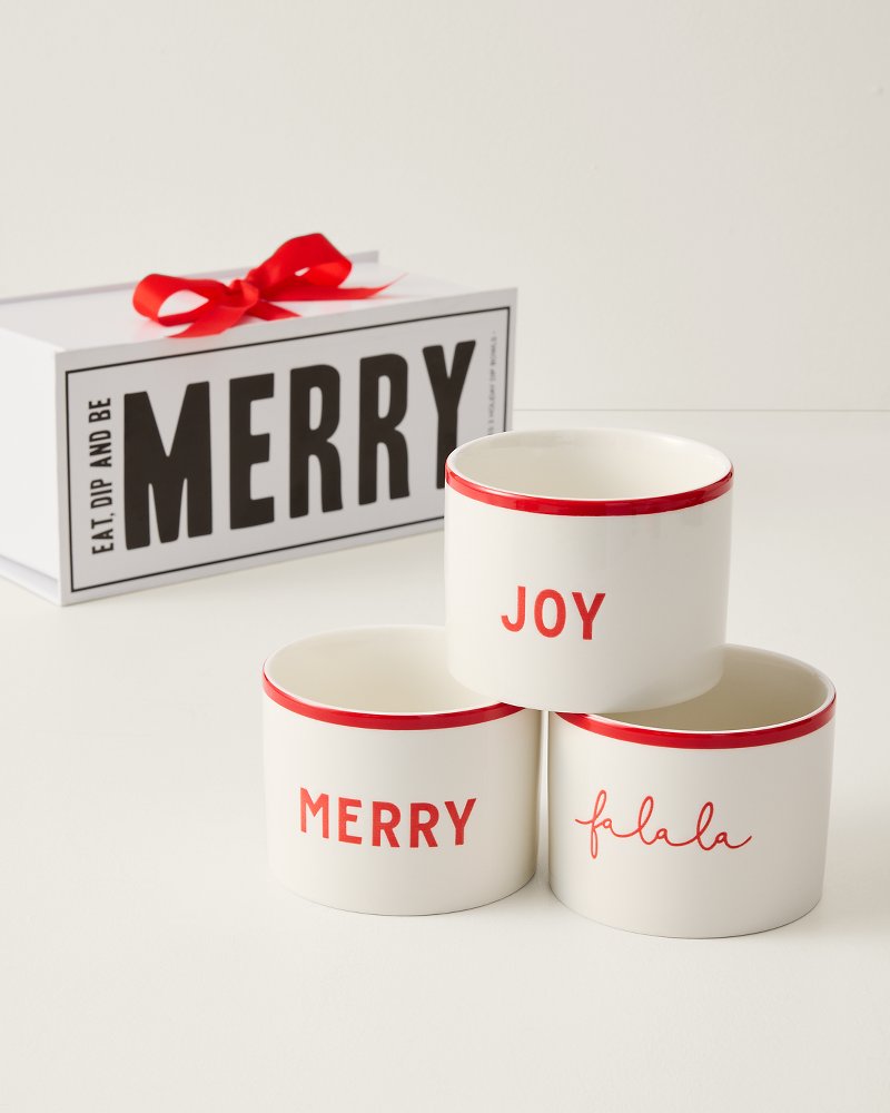 Eat, Dip & Be Merry Holiday Dip Bowls