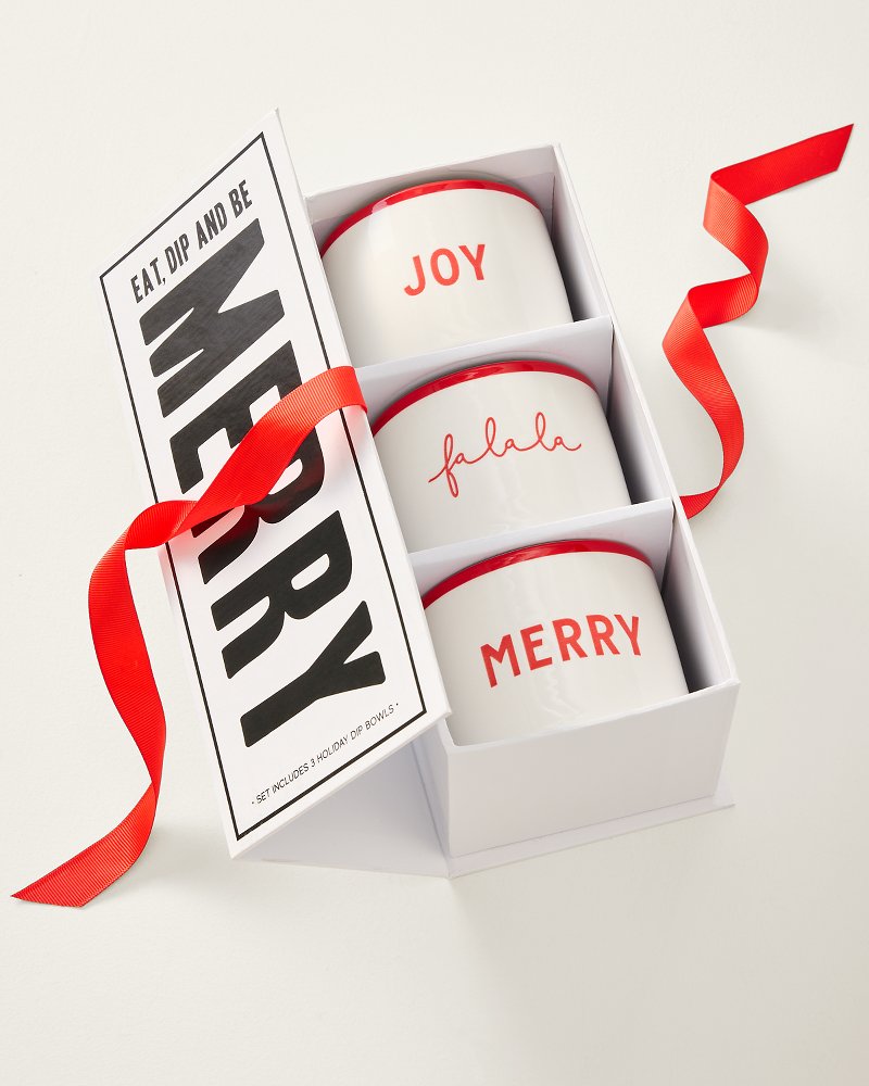 Eat, Dip & Be Merry Holiday Dip Bowls