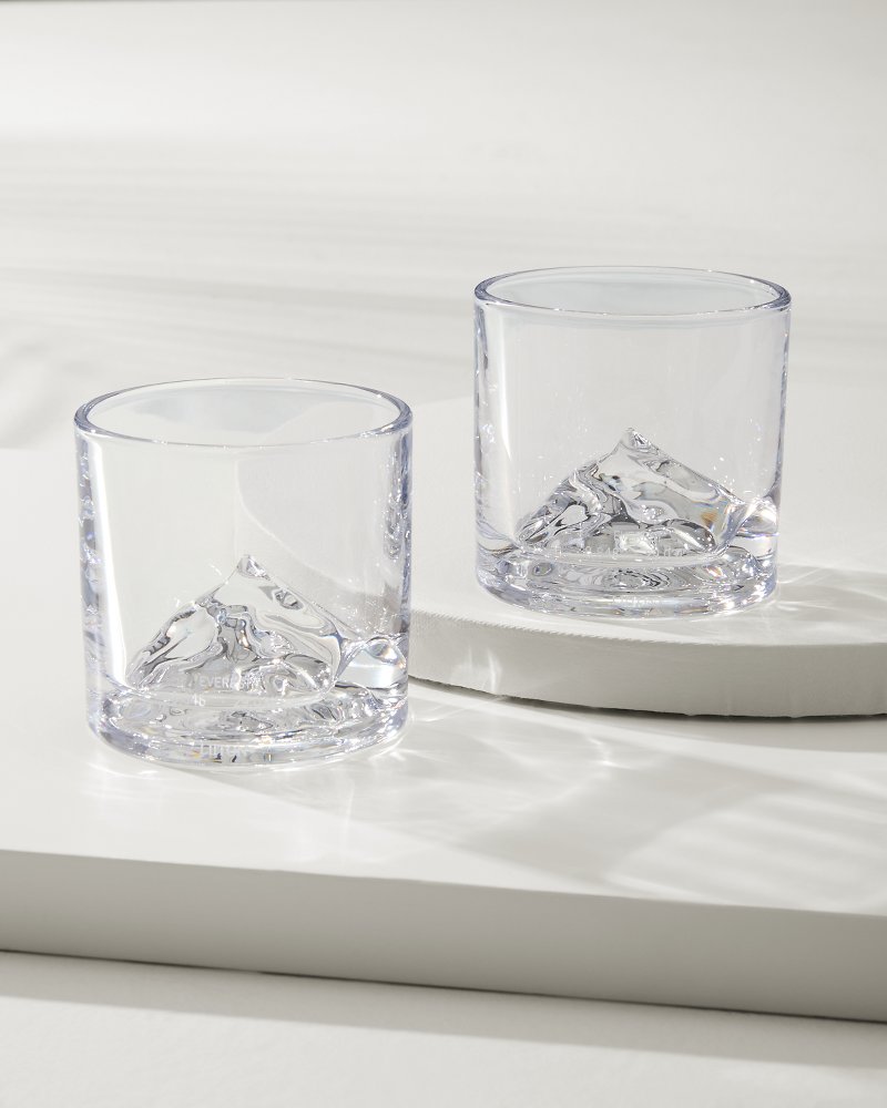 Mt. Everest Whiskey Glasses—Set of 2