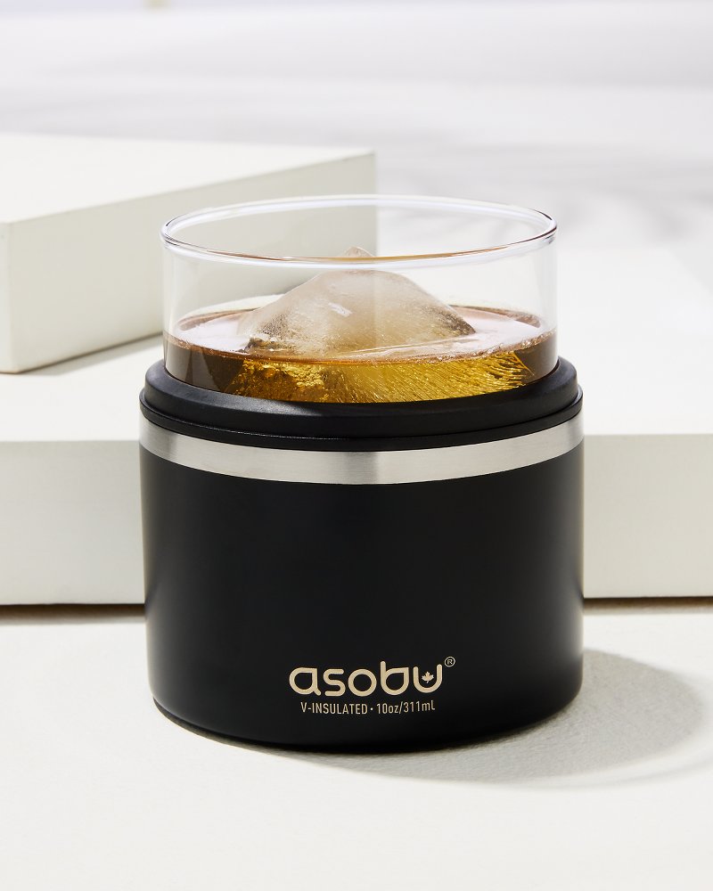 Asobu Whiskey Old Fashion Glass with Insulated Stainless Steel