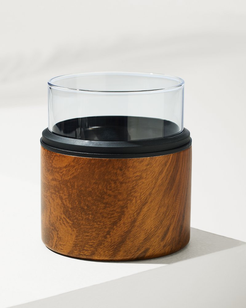 Asobu® On The Rocks Glass & Kuzie - Wood