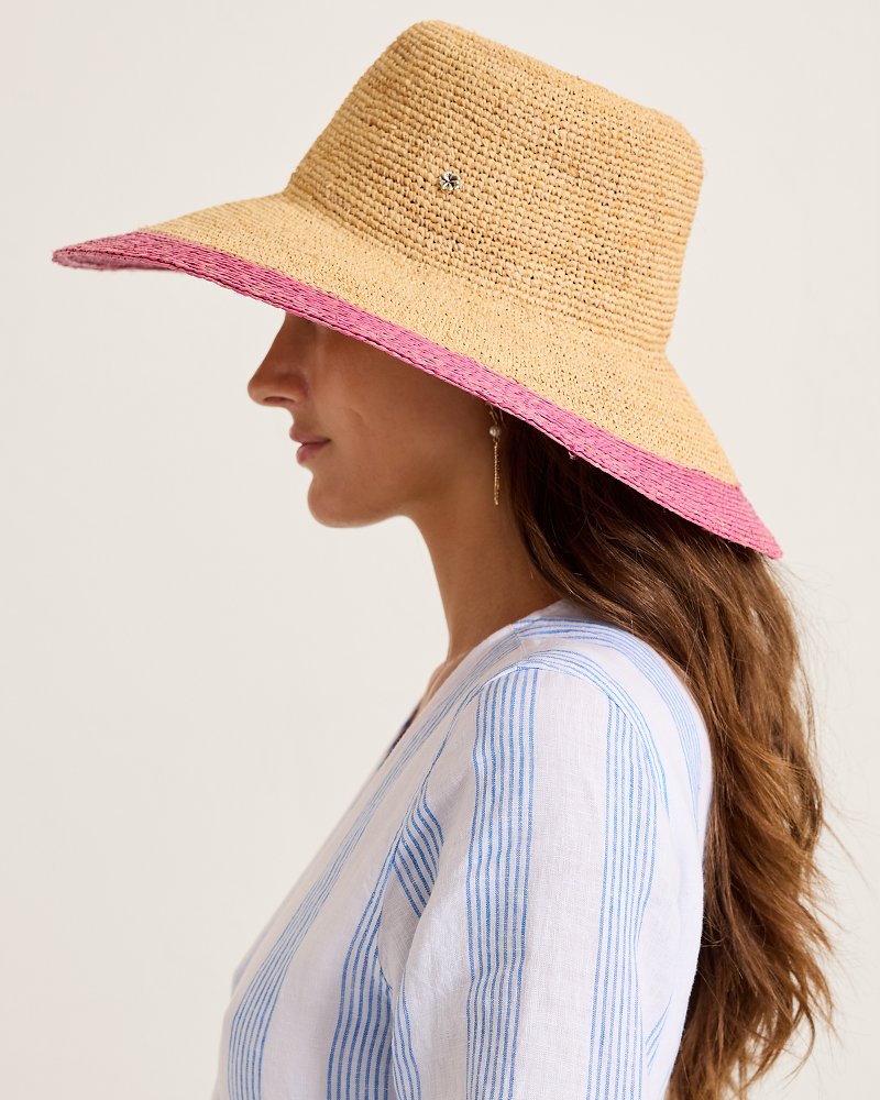 Lucia Crochet Raffia Packable Sun Hat