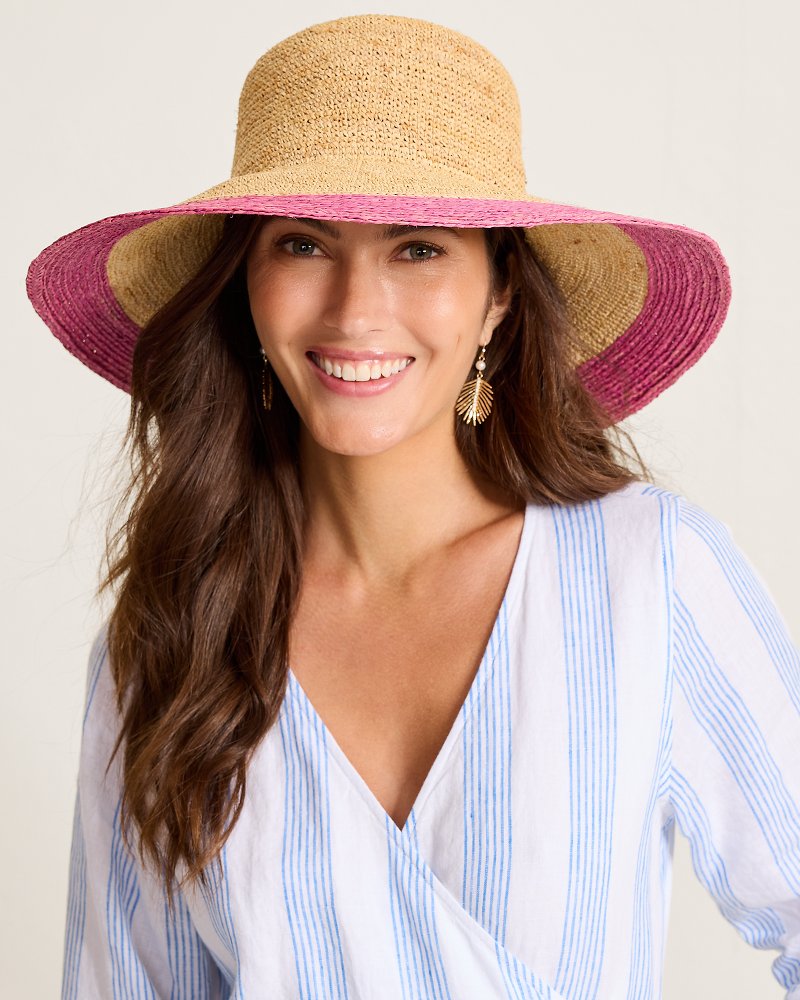 Lucia Crochet Raffia Packable Sun Hat