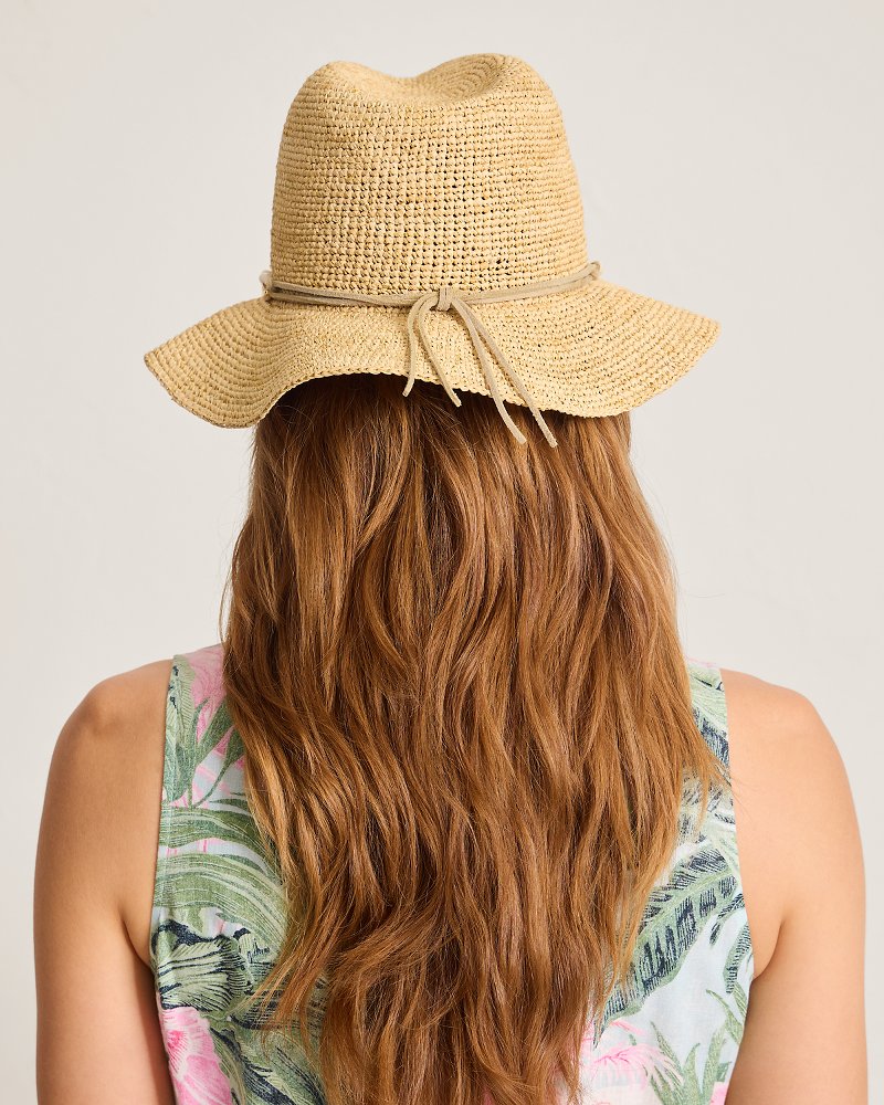 Thumbnail for Lydia Crochet Raffia Packable Hat