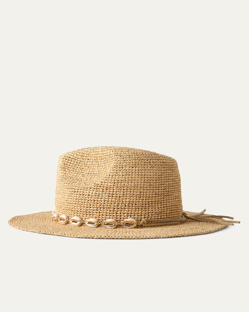 Thumbnail for Lydia Crochet Raffia Packable Hat