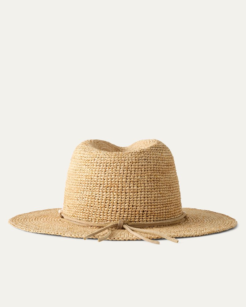 Thumbnail for Lydia Crochet Raffia Packable Hat
